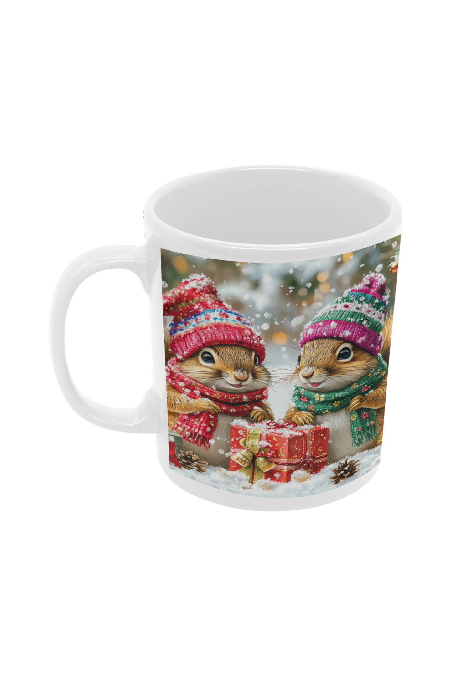 310058 Christmas Squirrels printed mug 11oz WH 1_resize