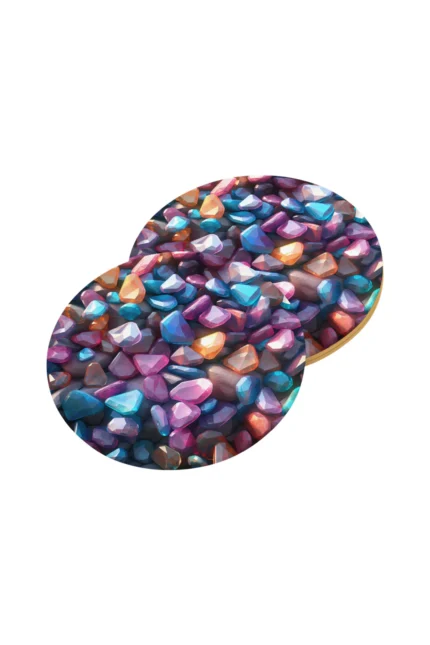 MOOGA | Drahokamy podložka pod hrnek s obrázkem, sada 6 kusů